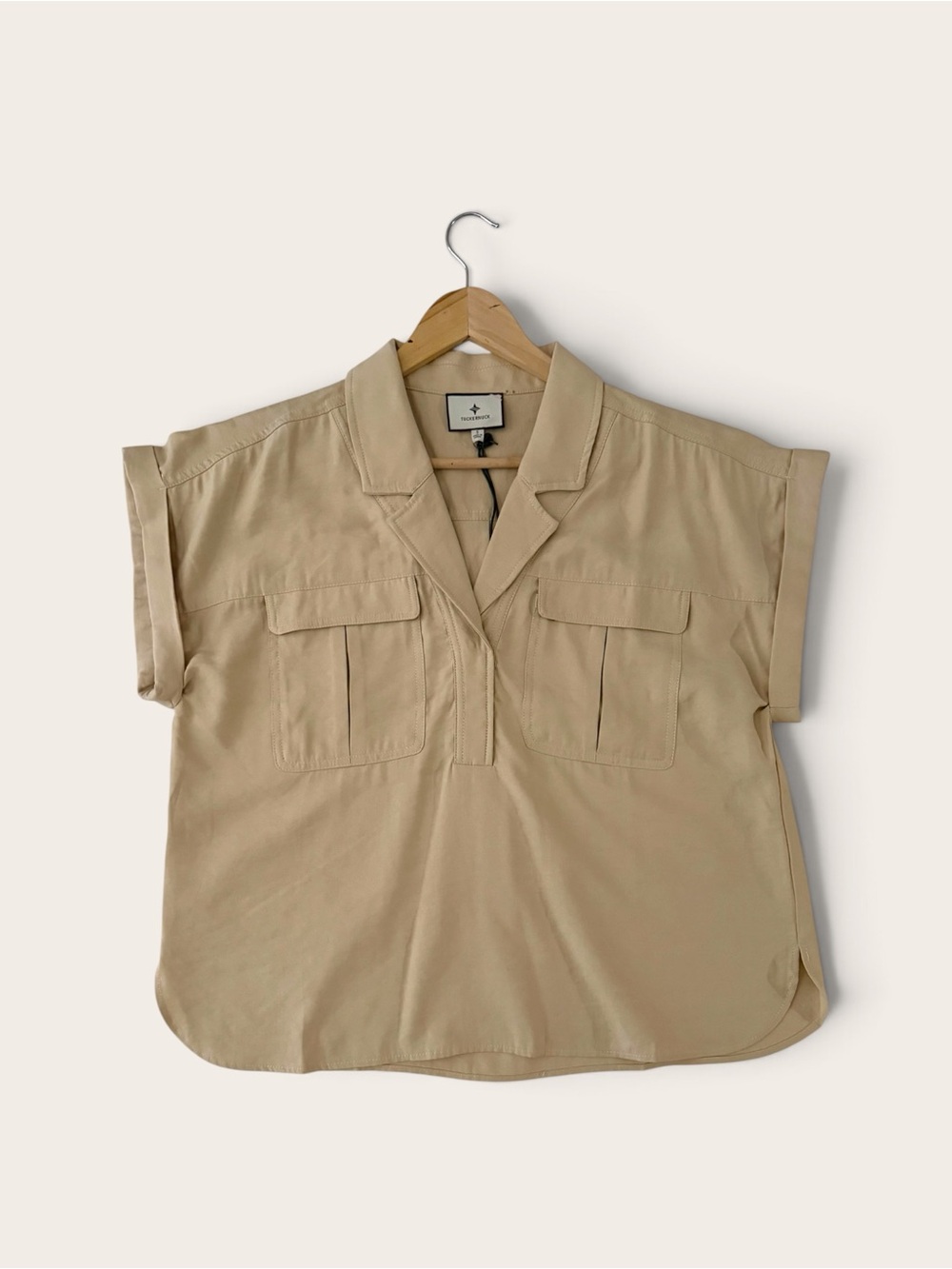 Tuckernuck Short-Sleeve Utility Camp Shirt - Beige